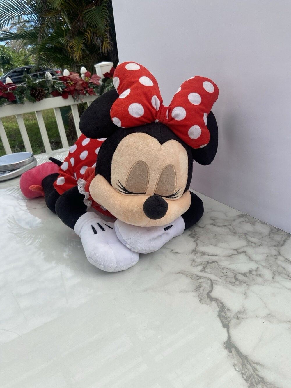 Disney Parks Dream Friends Sleeping Baby Minnie Mouse 23 Inch Plush Pillow Soft